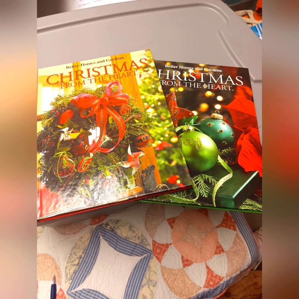 Better Homes and Garden "Christmas from the Heart"/ 2 books for one price.